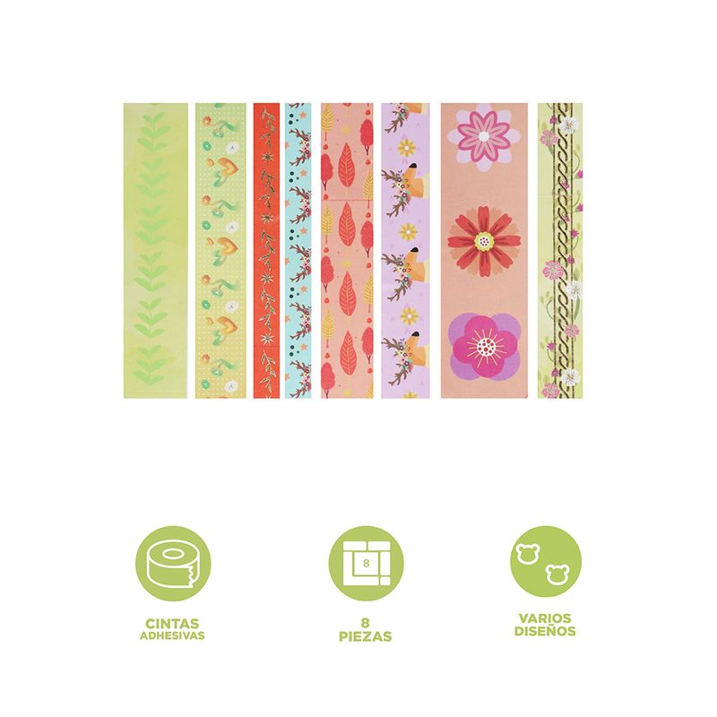 Set-de-cintas-de-estampado-dorado-de-animales-8-rollos-ciervo-pdq-serie-miniso-Miniso-3-29359