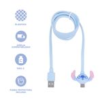 Cable-de-carga-tipo-c-disney-stitch-dinner-party-con-bolsa-Stitch-Dinner-Party-3-27923