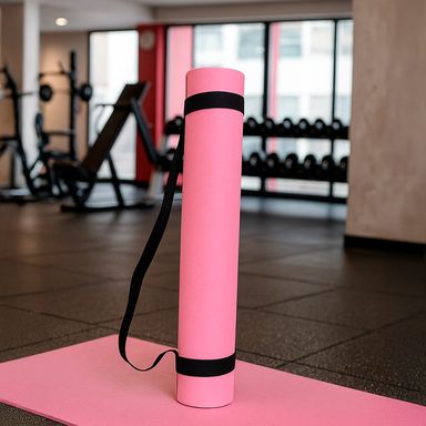Tapete de yoga antideslizante de doble cara de 5 mm color rosa -  Miniso