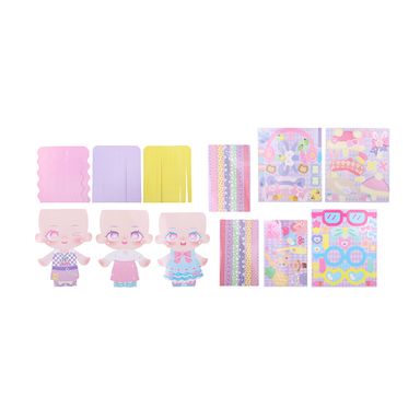 Libro de stickers de moda diy color morado -  Miniso