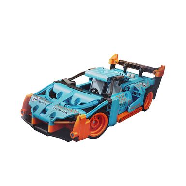 Bloques auto de carreras pull back azul my 005 serie miniso -  Miniso