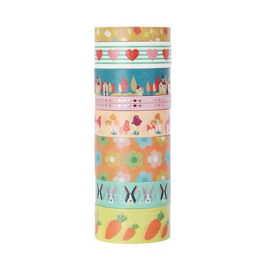 Set de cintas de estampado dorado 8 rollos conejo pdq serie miniso -  Miniso