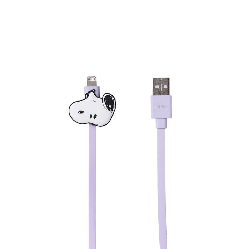 Cable-de-carga-8-pin-snoopy-colorfun-vintage-con-bolsa-Snoopy-Colorful-Vintage-1-27870