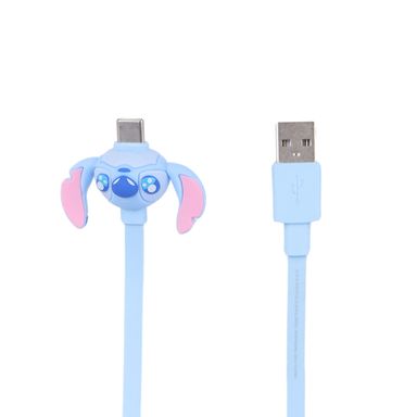 Cable de carga tipo c disney stitch dinner party con bolsa -  Stitch Dinner Party