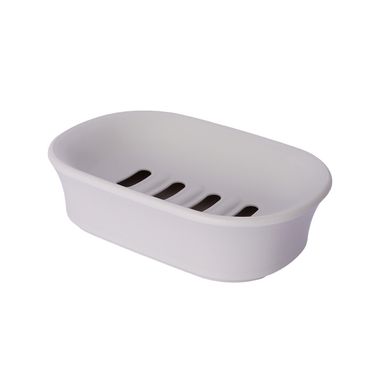 Jabonera de doble capa de estilo sencillo gris -  Miniso