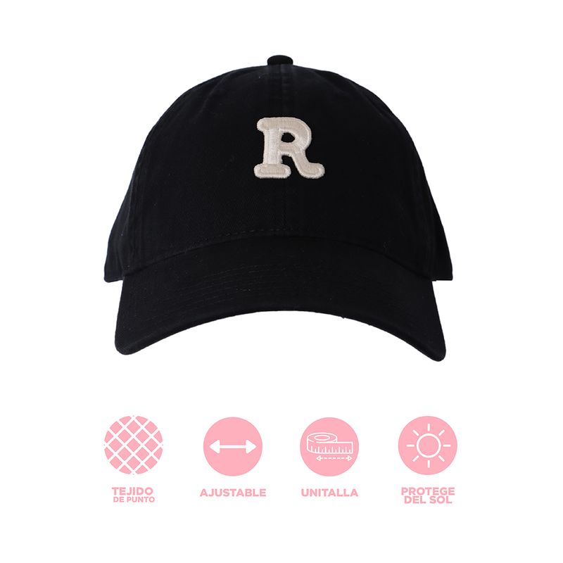 Gorra-de-be-sbol-miniso-letra-r-negro-Miniso-4-19762