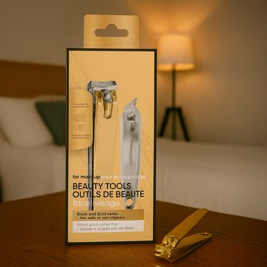 Cortauñas 2 piezas serie black gold -  Miniso