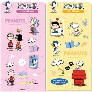 Stickers de gelatina colorful life 2 modelos surtidos serie snoopy -  Snoopy Colorfull