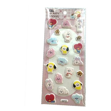 Stickers 3d puffy 2 modelos surtidos serie bt21 -  BT21 Baby