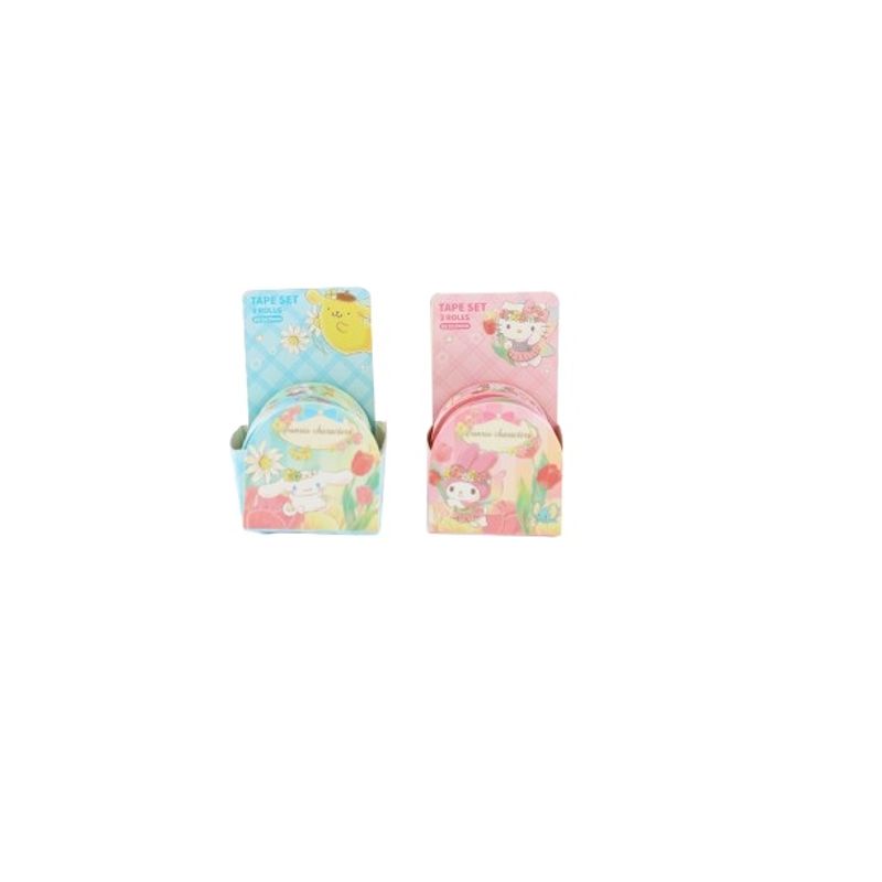 Juego-de-cintas-adhesivas-3-rollos-con-borde-cortante-a-2-modelos-surtidos-serie-sanrio-Sanrio-1-28239