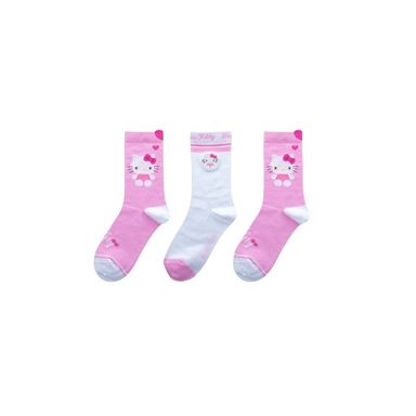 Medias sanrio serie pink hello kitty 3 pares -  Sanrio