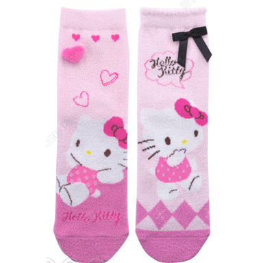 Medias afelpadas sanrio serie pink hello kitty 2 pares -  Sanrio