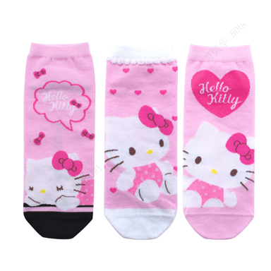 Medias sanrio serie pink hello kitty 3 pares -  Sanrio
