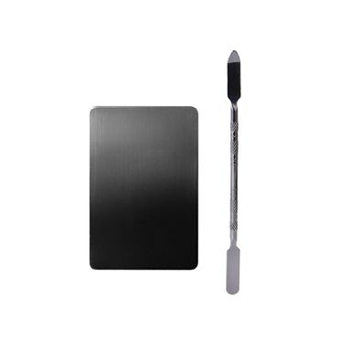 Juego de espátula y paleta para base de acero inoxidable serie miniso -  Miniso
