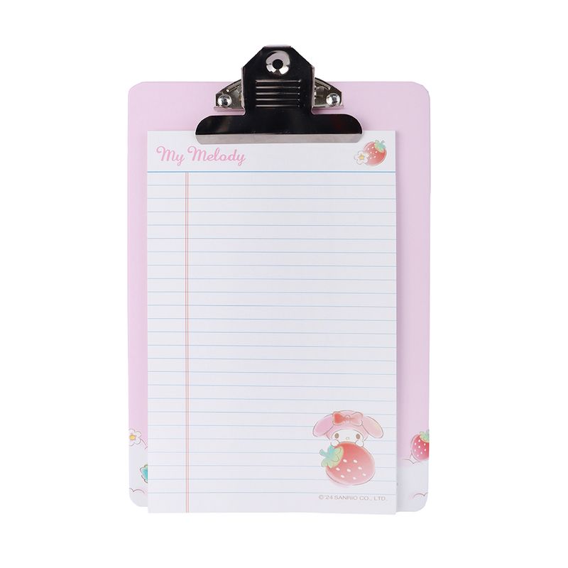Portapapeles-a5-strawberry-50-hojas-2-modelos-mix-rosa-morado-12-7x20cm-serie-sanrio-Sanrio-1-19686