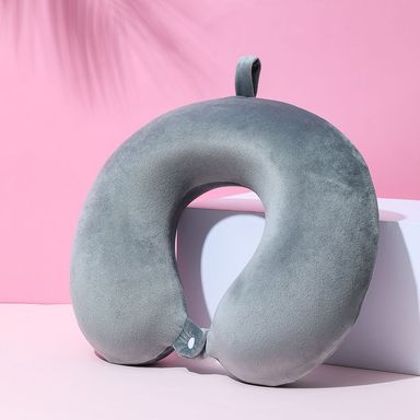 Almohada para viaje memory foam gris - Miniso