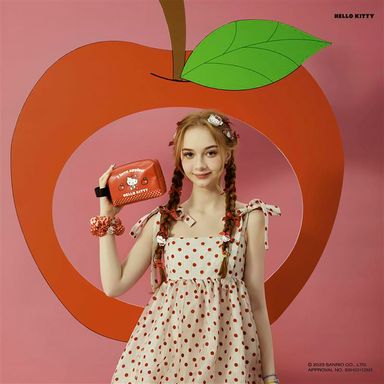 Cosmetiquera rectangular sanrio hello kitty serie manzanas -  Sanrio