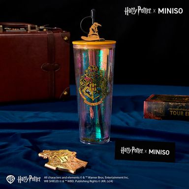 Tomatodo de plástico con sorbete 800 ml de la colección harry potter dorado -  Harry Potter