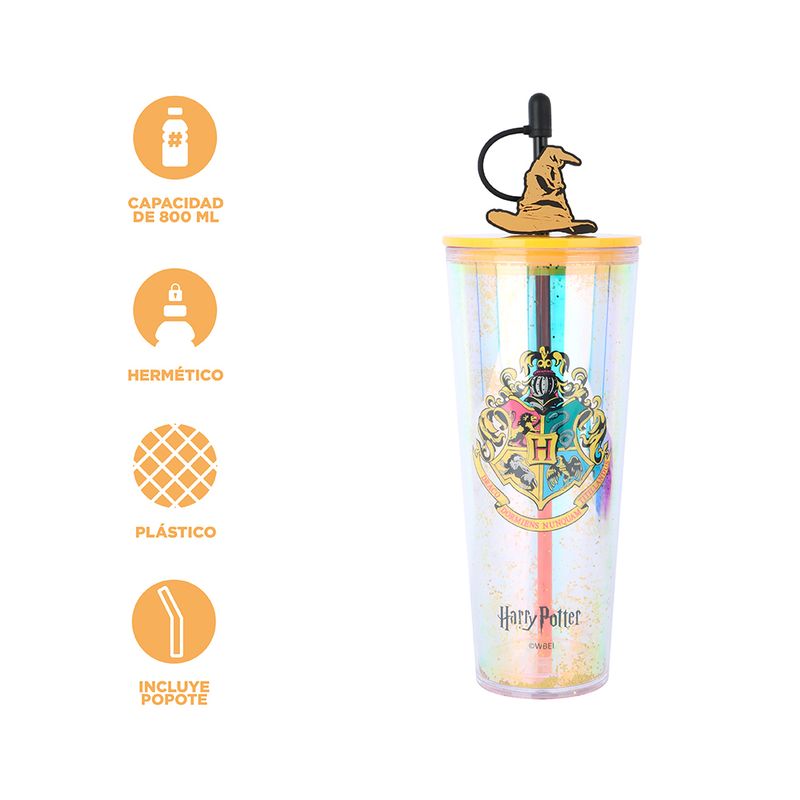 Tomatodo-de-pl-stico-con-sorbete-800-ml-de-la-colecci-n-harry-potter-dorado-Harry-Potter-4-24385