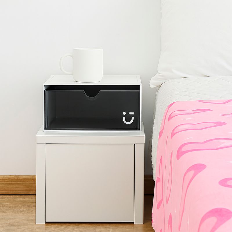 Organizador-de-pl-stico-de-cajones-de-una-sola-capa-de-la-serie-gray-peque-o-gris-claro-Silver-Gray-2-27692