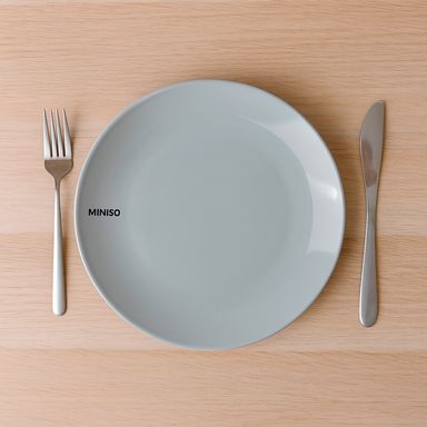 Plato serie gris plateado de cerámica gris -  Silver Gray