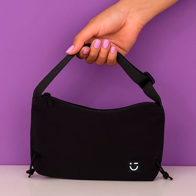 Bolso crossbody nylon negro -  Miniso