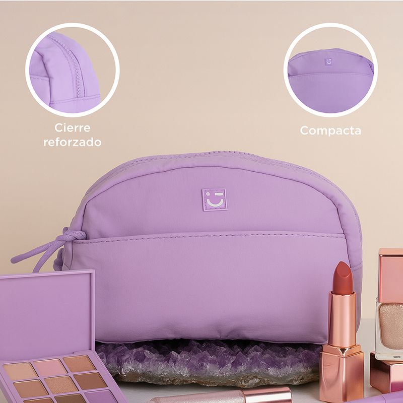 Cosmetiquera-nylon-con-cierre-enfrente-lila-Miniso-5-29499