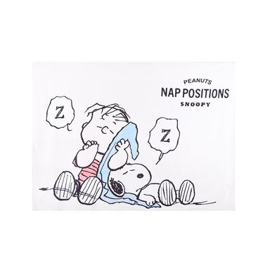 Manta colección snoopy tomando la siesta beige 152cm x 127cm -  Snoopy