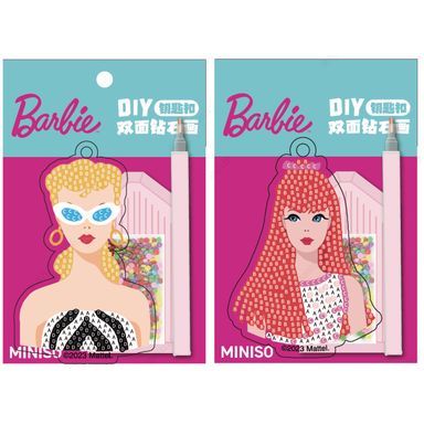 Llavero diy colgante pintado con diamantes a 2 modelos surtidos serie barbie -  Barbie