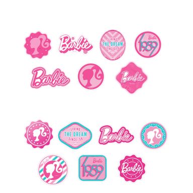 Stickers de purpurina 2 modelos surtidos serie barbie -  Barbie