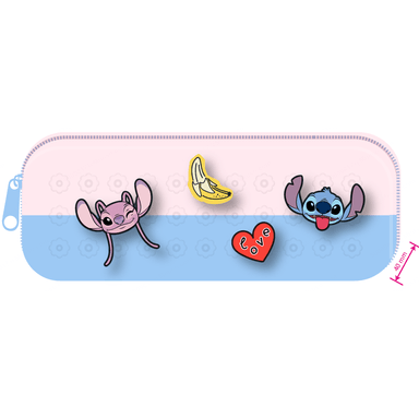 Estuche de papelería con agujeros de la colección disney lilo & stitch (stitch & angel) -  Disney