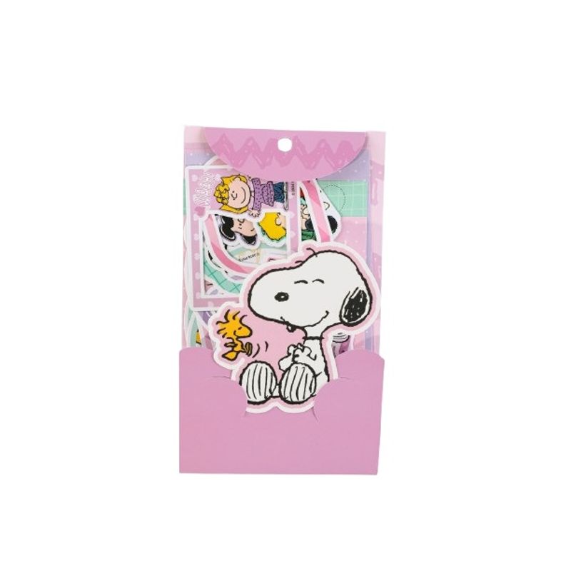 Set-20-piezas-de-stickers-morado-serie-snoopy-Snoopy-1-29096