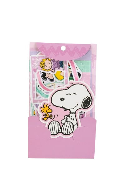 Set-20-piezas-de-stickers-morado-serie-snoopy-Snoopy-1-29096
