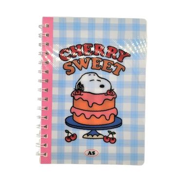 Libro a5 encuadernado con alambre 80 hojas serie snoopy -  Snoopy
