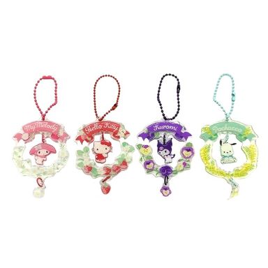 Llavero acrílico sanrio con flores -  Sanrio