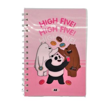 Libro a5 pp encuadernado con alambre 80 hojas -  We Bare Bears