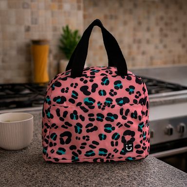 Lonchera miniso colección animal print rosa -  Miniso