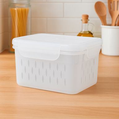 Taper recipiente para alimentos con cesta de drenaje pequeña 850 ml -  Miniso
