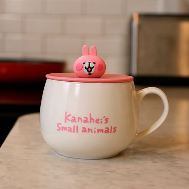Taza de cerámica con tapa de silicona y decoración kanahei s small animals collection 400 ml -  Kanahei's Small Animals