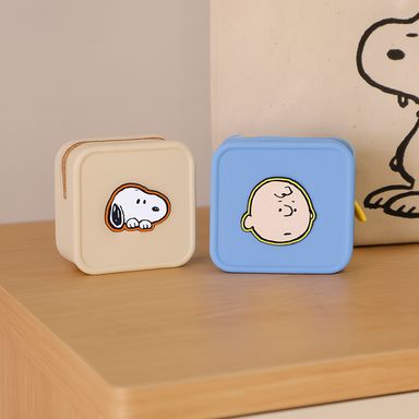 Monedero cuadrado silicon snoopy varios personajes -  Snoopy