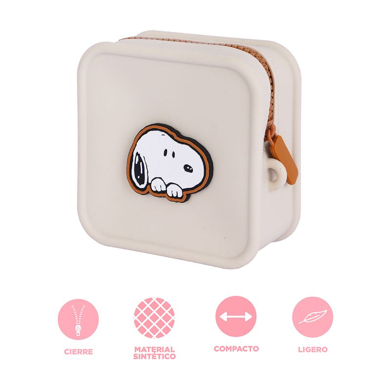 Monedero-cuadrado-silicon-snoopy-beige-Snoopy-3-29638