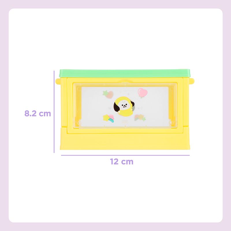Mini-organizador-de-pl-stico-plegable-con-puerta-lateral-bt21-collection-chimmy-12cm-x-8-2cm-x-7-3cm-BT21-Baby-6-30083