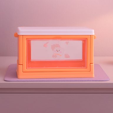 Mini organizador de plástico plegable con puerta lateral bt21 collection rj 12cm x 8.2cm x 7.3cm - BT21 Baby