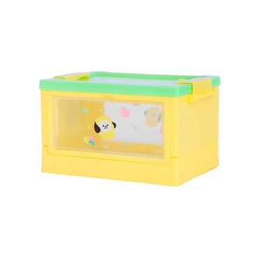 Mini organizador de plástico plegable con puerta lateral bt21 collection chimmy 12cm x 8.2cm x 7.3cm - BT21 Baby