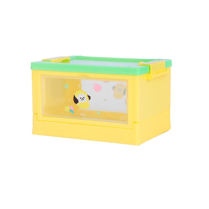 Mini-organizador-de-pl-stico-plegable-con-puerta-lateral-bt21-collection-chimmy-12cm-x-8-2cm-x-7-3cm-BT21-Baby-1-30083