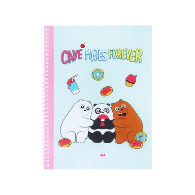 Libro a4 pp encuadernado con alambre 60 hojas -  We Bare Bears