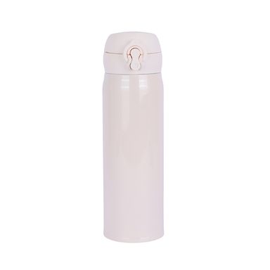 Termo botella aislante con tapa abatible classic series 450 ml blanca -  Miniso