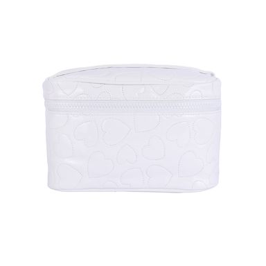 Cosmetiquera neceser relieve corazon blanco -  Miniso
