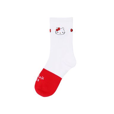 Medias crew sanrio hello kitty bordado blanco -  Sanrio