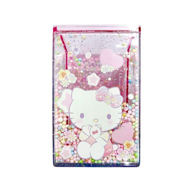 Organizador de plástico portalápices con diamantina en forma de flor de hello kitty -  Sanrio Flower Language